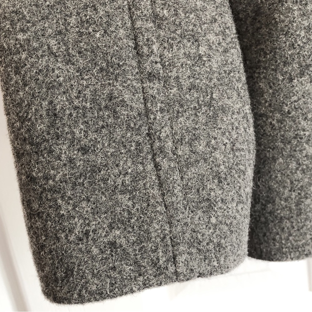 Banana Republic Preppy Gray Wool Blend Double Breasted Peacoat Small - Picture 11 of 16
